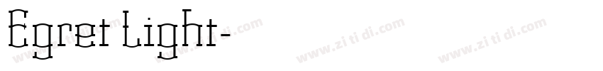 Egret Light字体转换 Egret Light字体转换